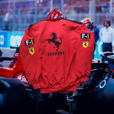 Ferrari-Inspired Embroidered Racing Jacket – Iconic F1 Streetwear