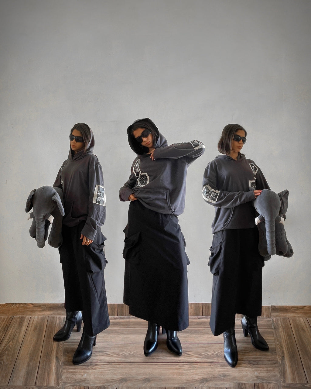 Uibok Newspaper Upside down Hoodie for summer