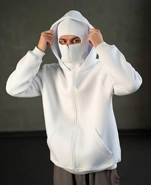 Ultimate Balaclava Hoodie | Stylish & Functional All Weather Essential White