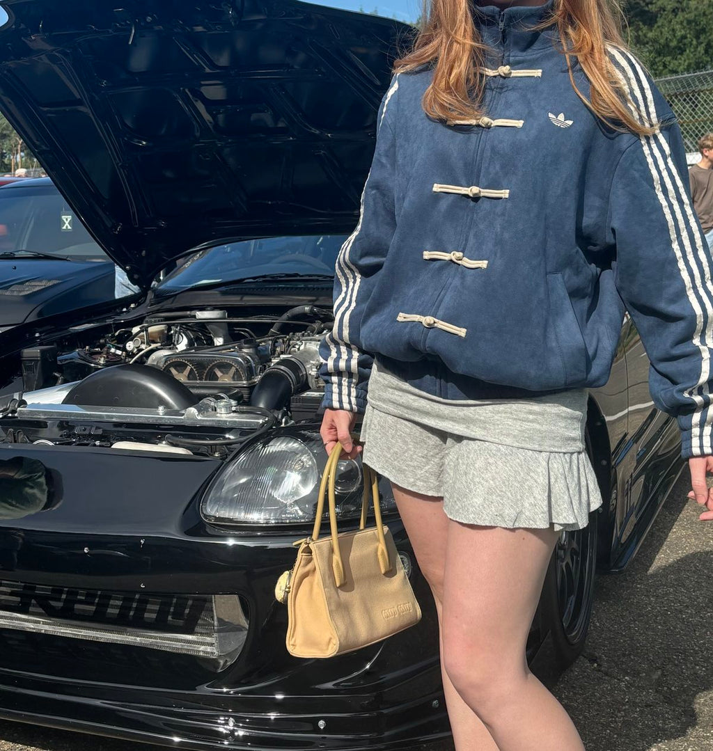 Lunar Blue Suede Street Jacket | CNY Special