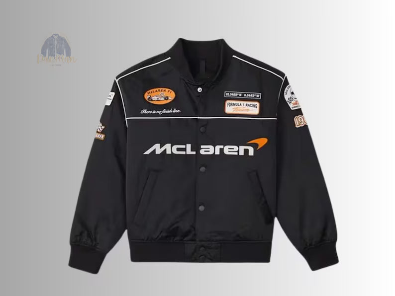 McLaren F1 Racing Jacket for Men | Premium Formula 1 Bomber Style Outerwear | Streetwear Winter Jacket India