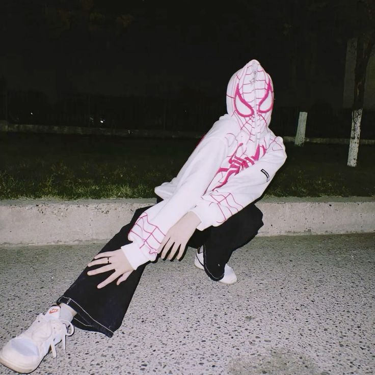 White Full Zip Spider-Man Hoodie